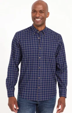 Chemise manches longues à carreaux -