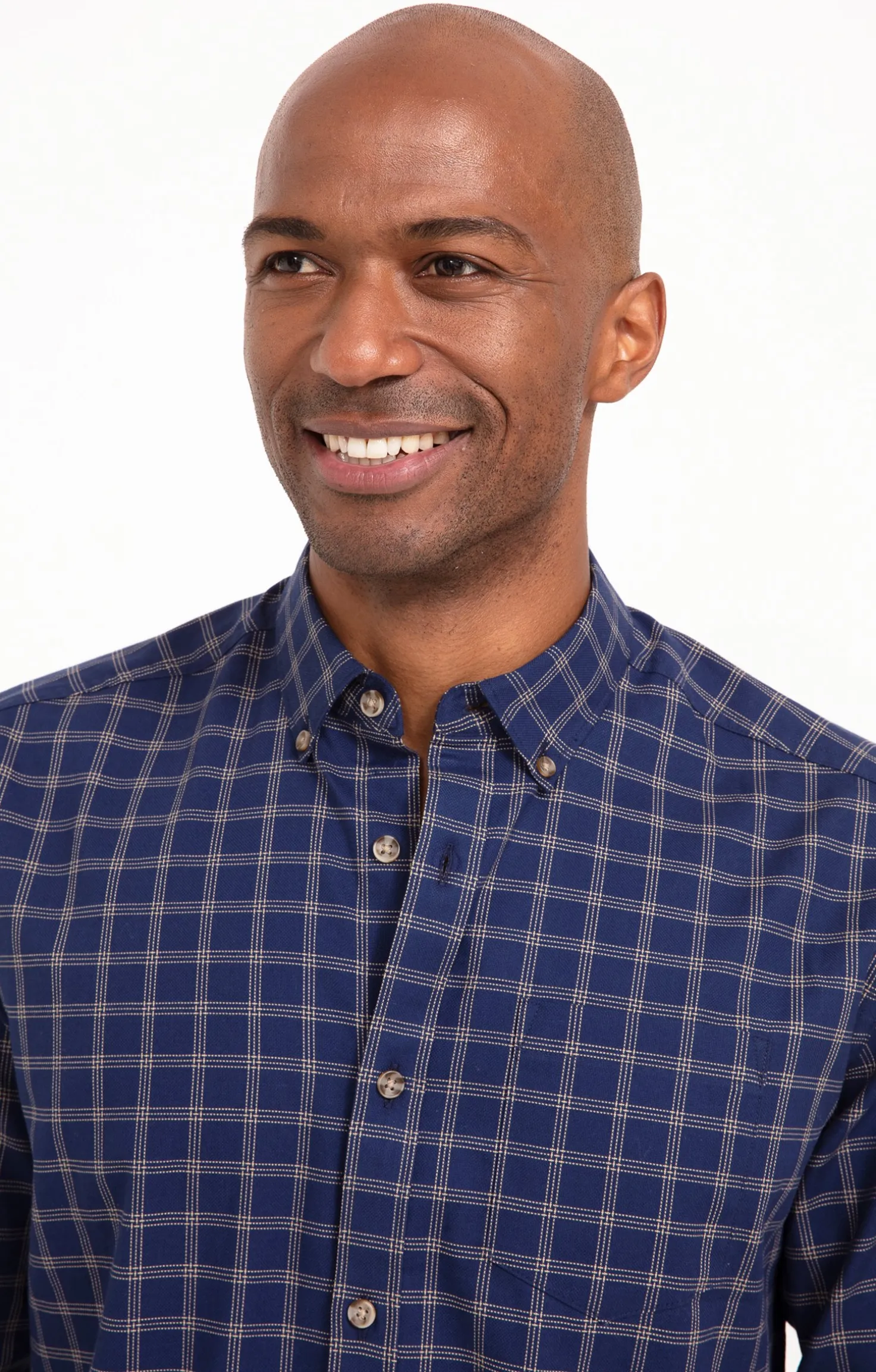 Chemise manches longues à carreaux -