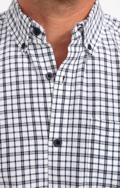Chemise manches longues à carreaux DOBBY -
