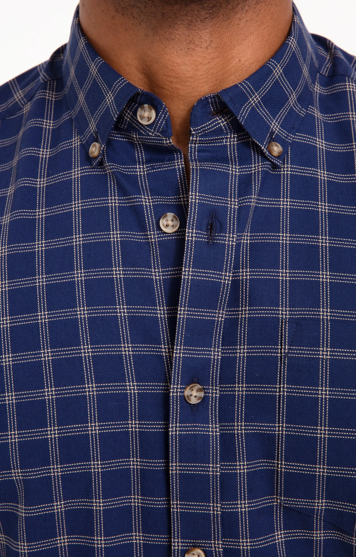Chemise manches longues à carreaux -