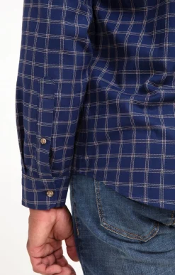 Chemise manches longues à carreaux -