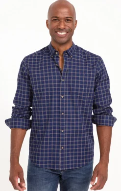 Chemise manches longues à carreaux -