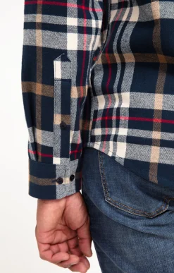 Chemise manches longues à carreaux -