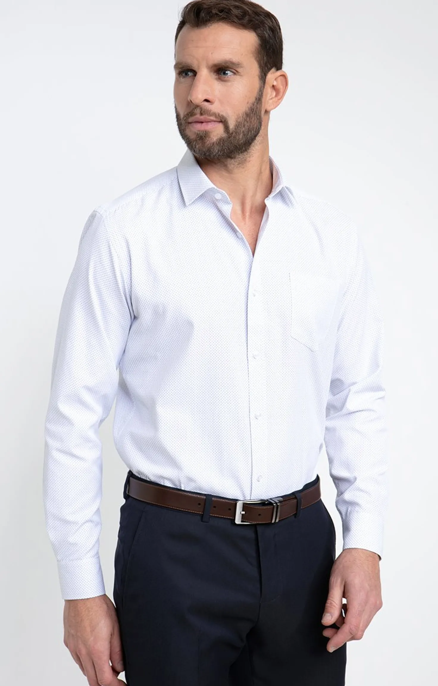 Chemise manches longues coupe regular -