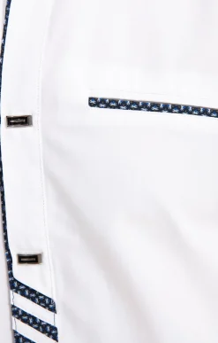 Chemise manches longues détails imprimés -