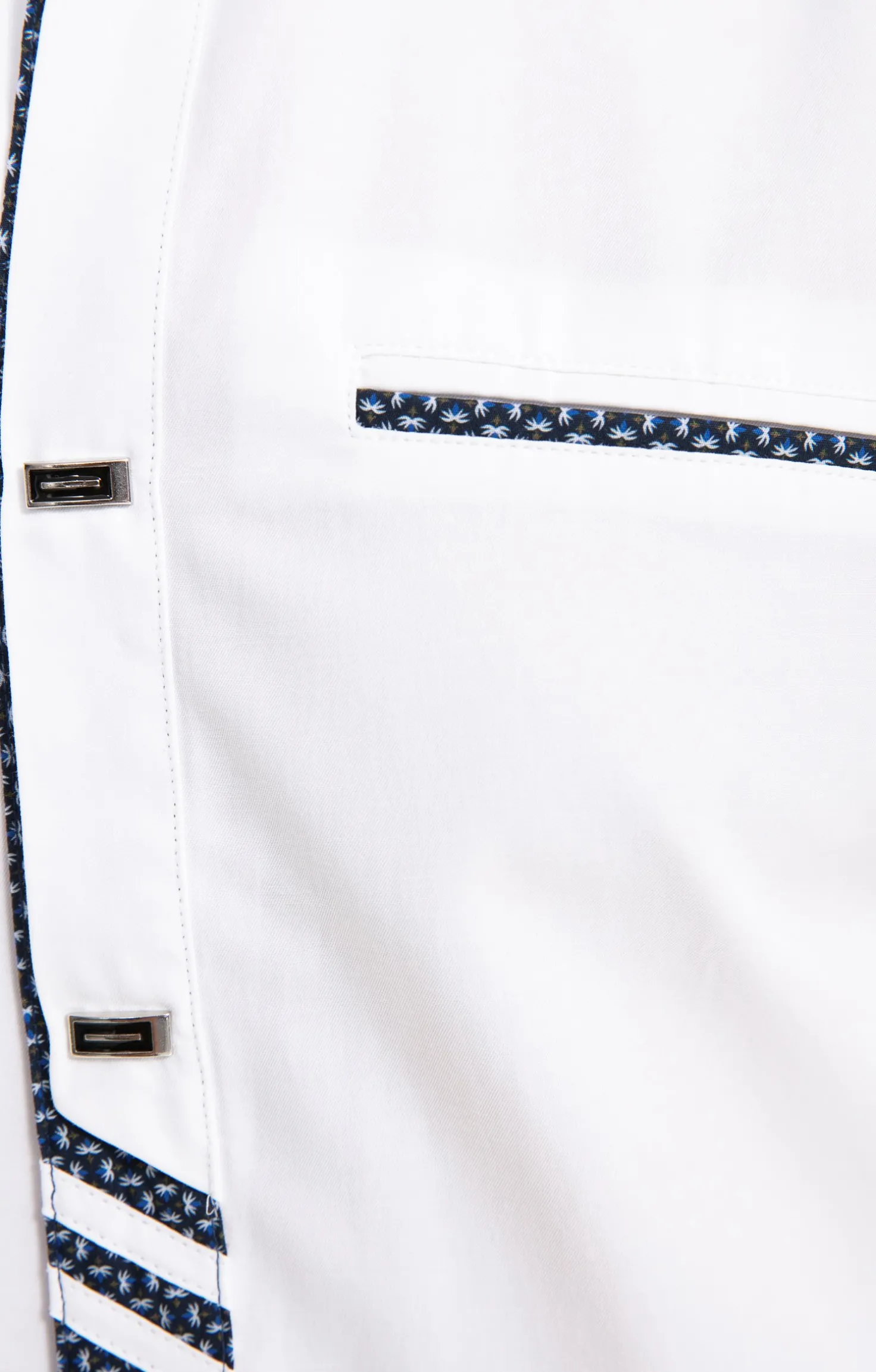 Chemise manches longues détails imprimés -
