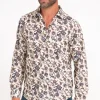 Chemise manches longues en velours -