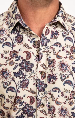 Chemise manches longues en velours -
