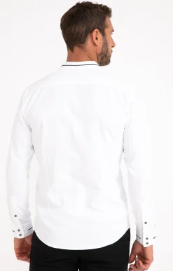 Chemise manches longues unie -