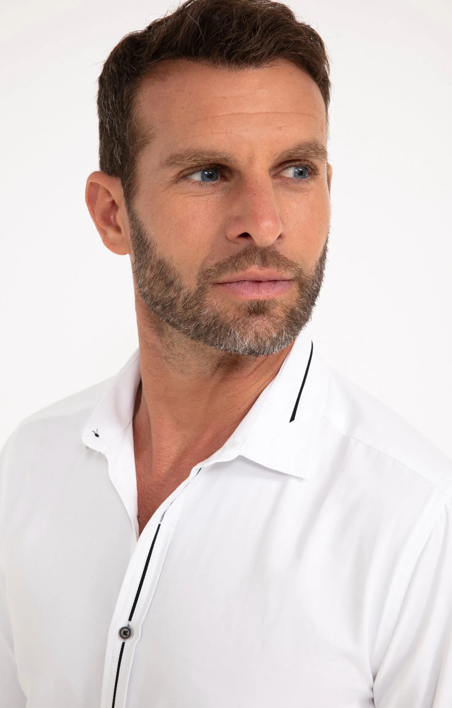 Chemise manches longues unie -