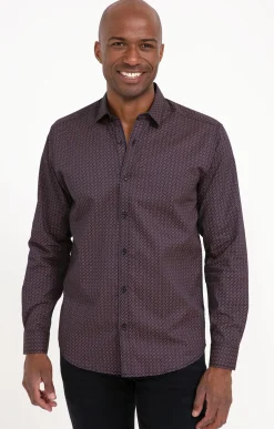 Chemise manches longues YORK Brique -