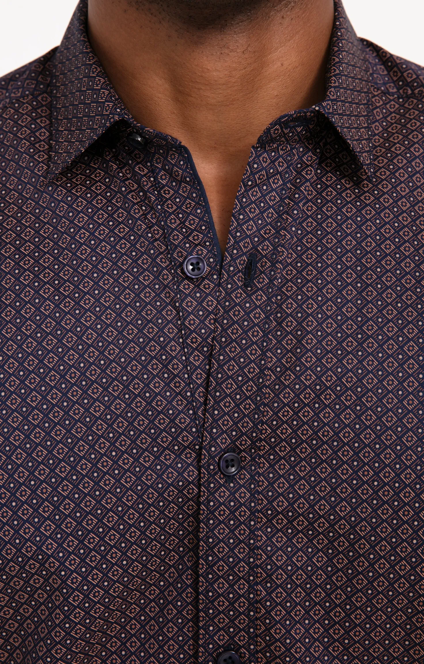 Chemise manches longues YORK Brique -