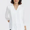 chemise unie bi-matière -