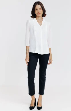 chemise unie bi-matière -