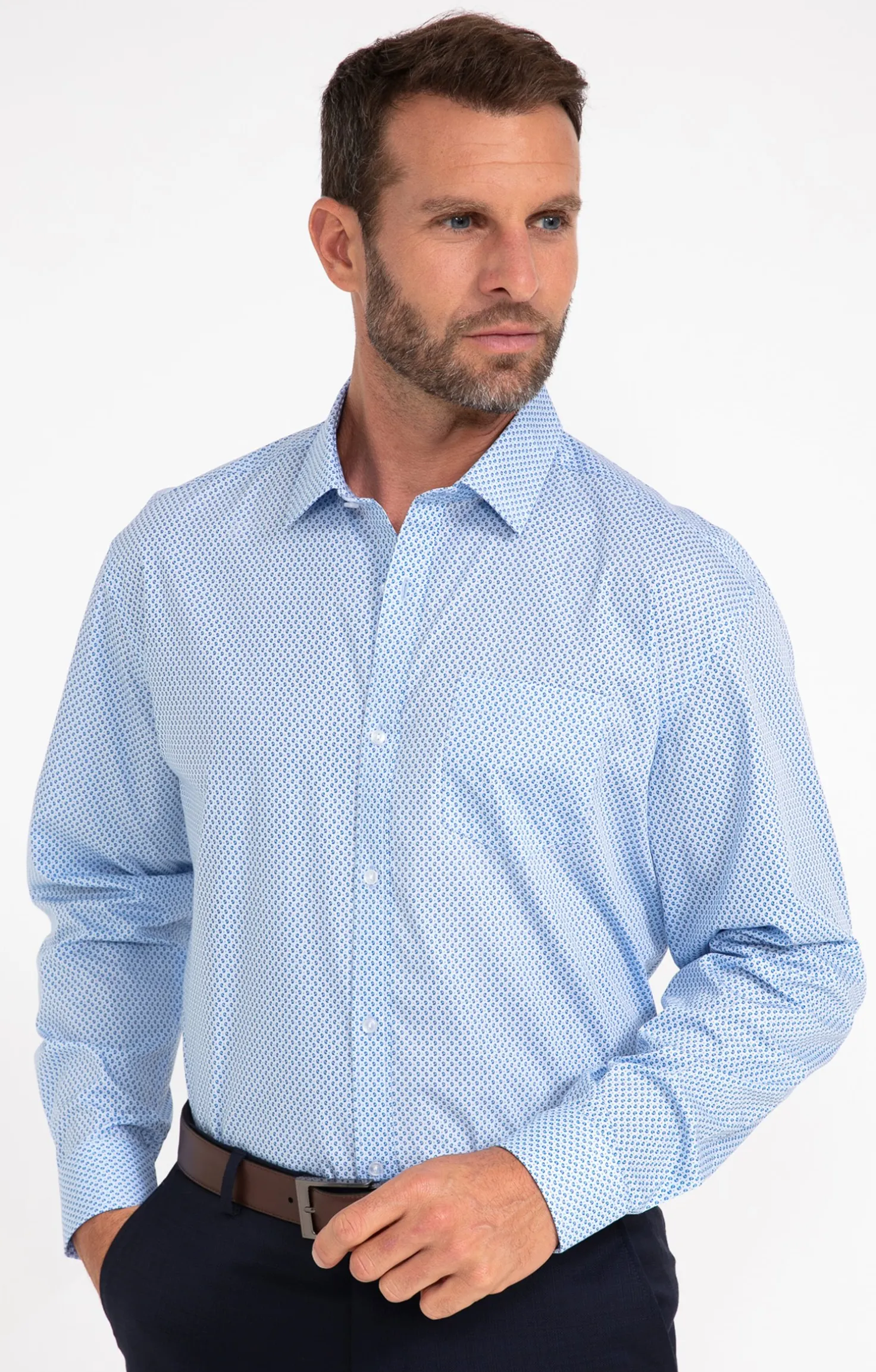CHEMISE VILLE CASHPRINT CONFORT -