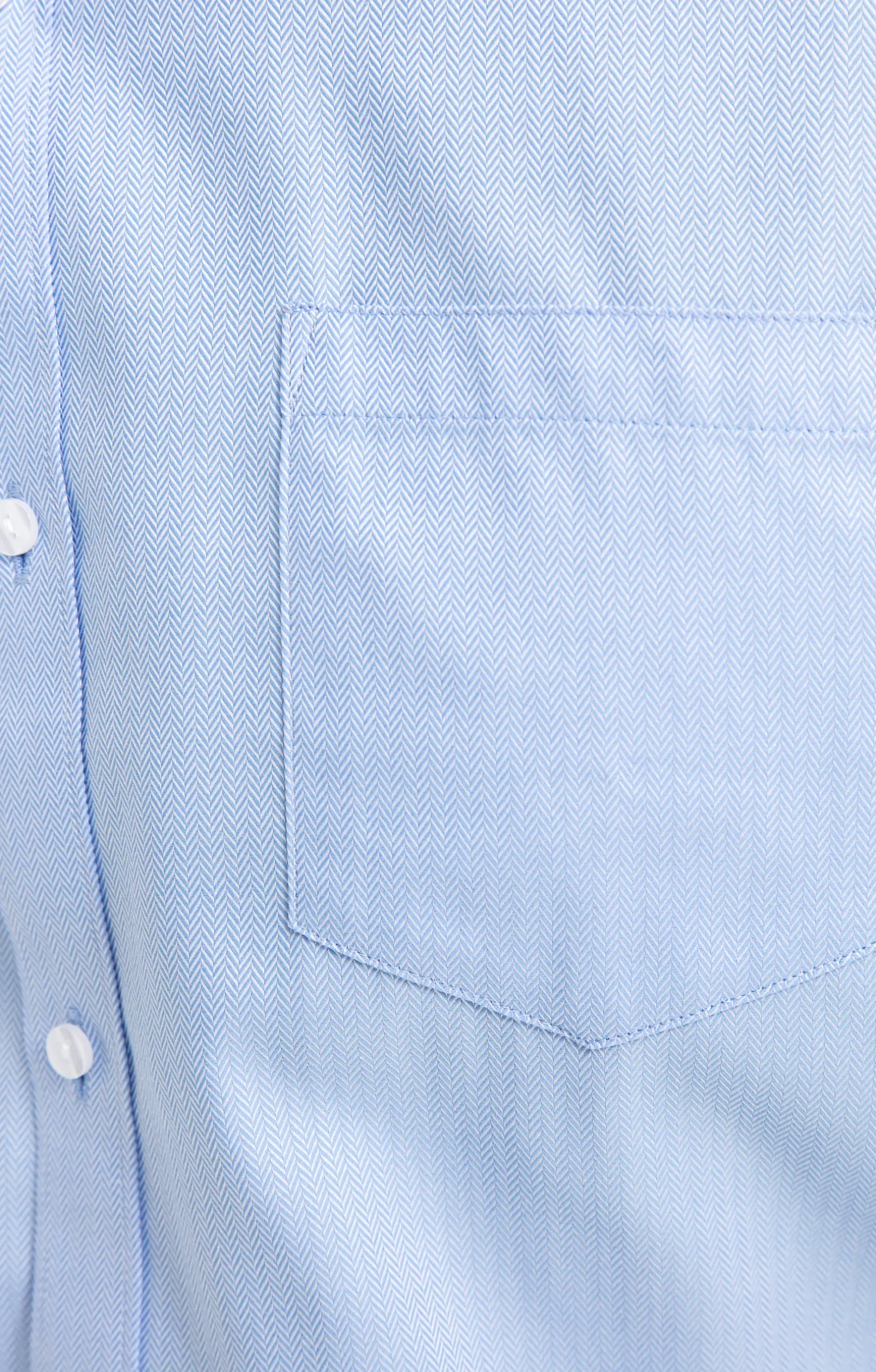 CHEMISE VILLE CHEVRON BLUE CONFORT -
