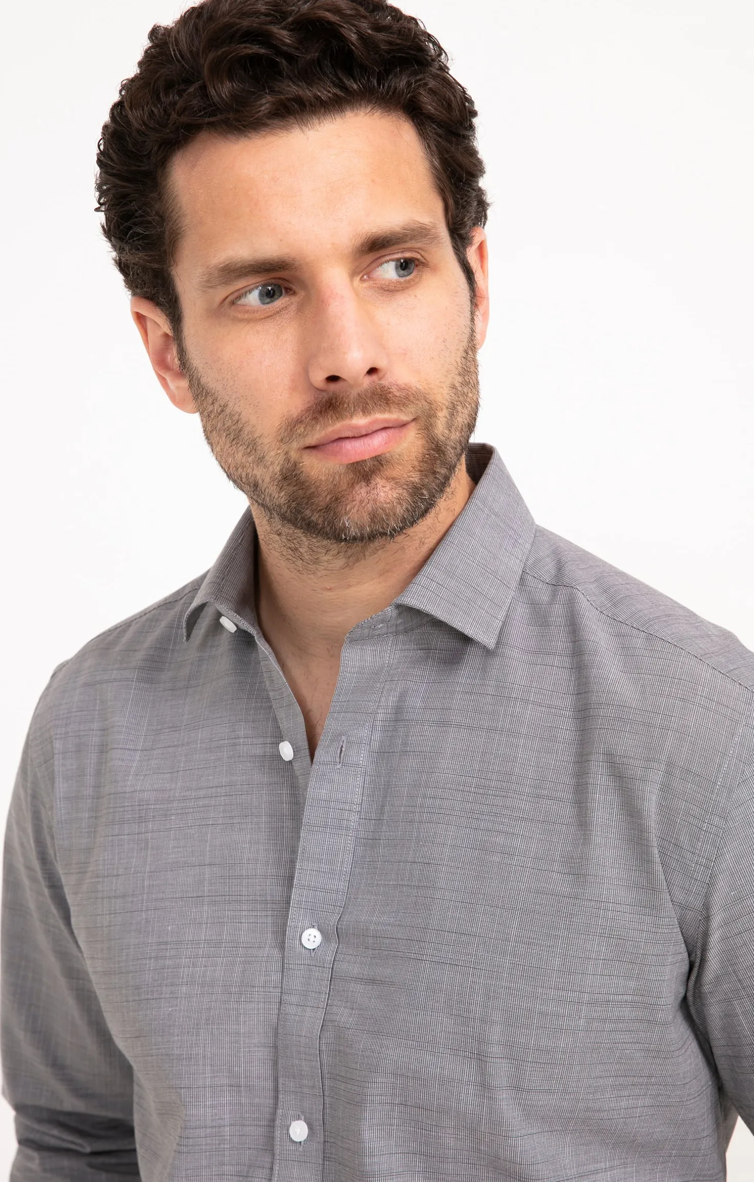 CHEMISE VILLE DRYGREY REGULAR -
