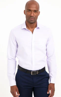CHEMISE VILLE PURPLE CUBE AJUSTÉE -