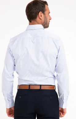 CHEMISE VILLE RAYURES AJUSTÉE -