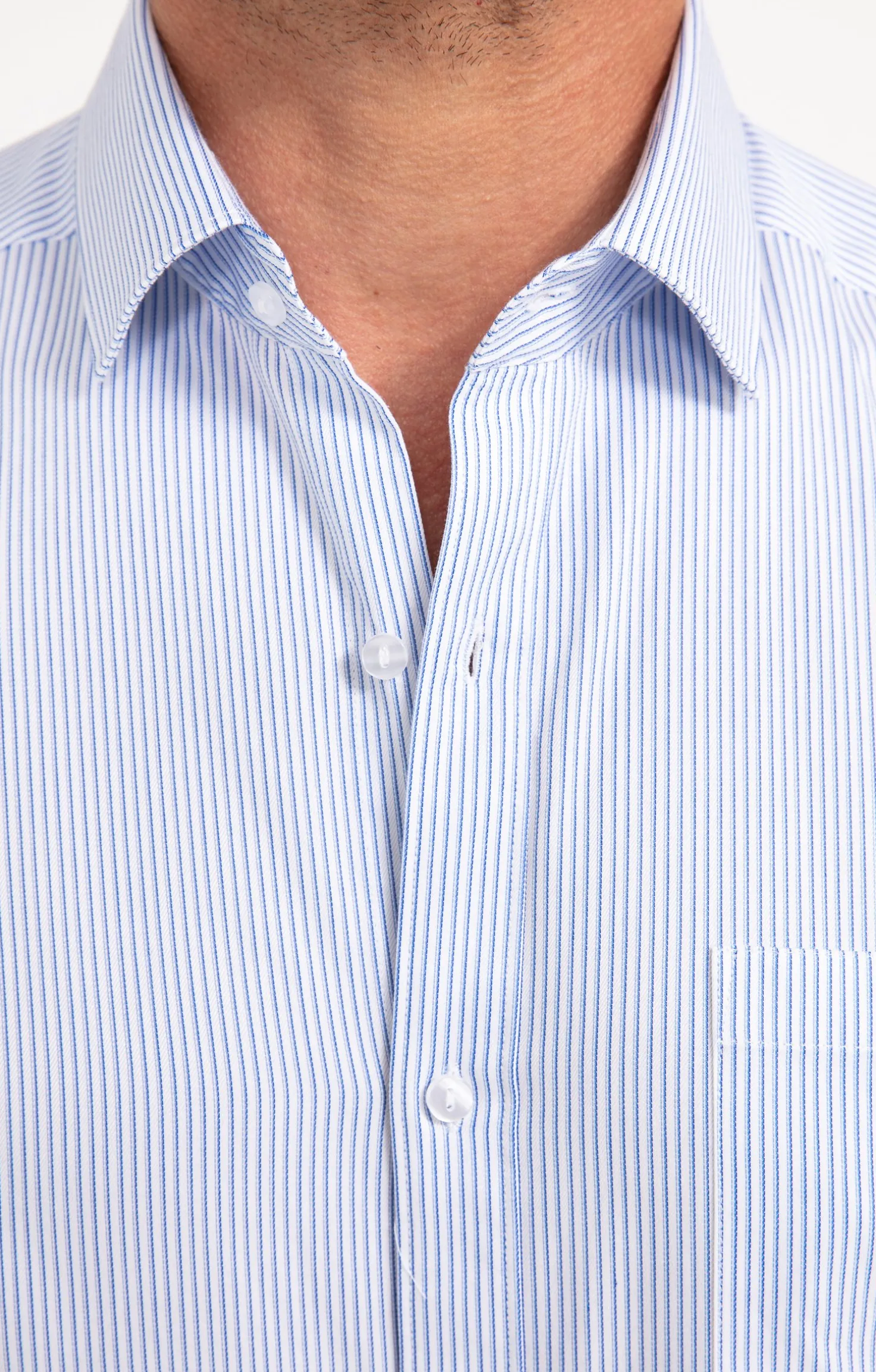 CHEMISE VILLE RAYURES AJUSTÉE -