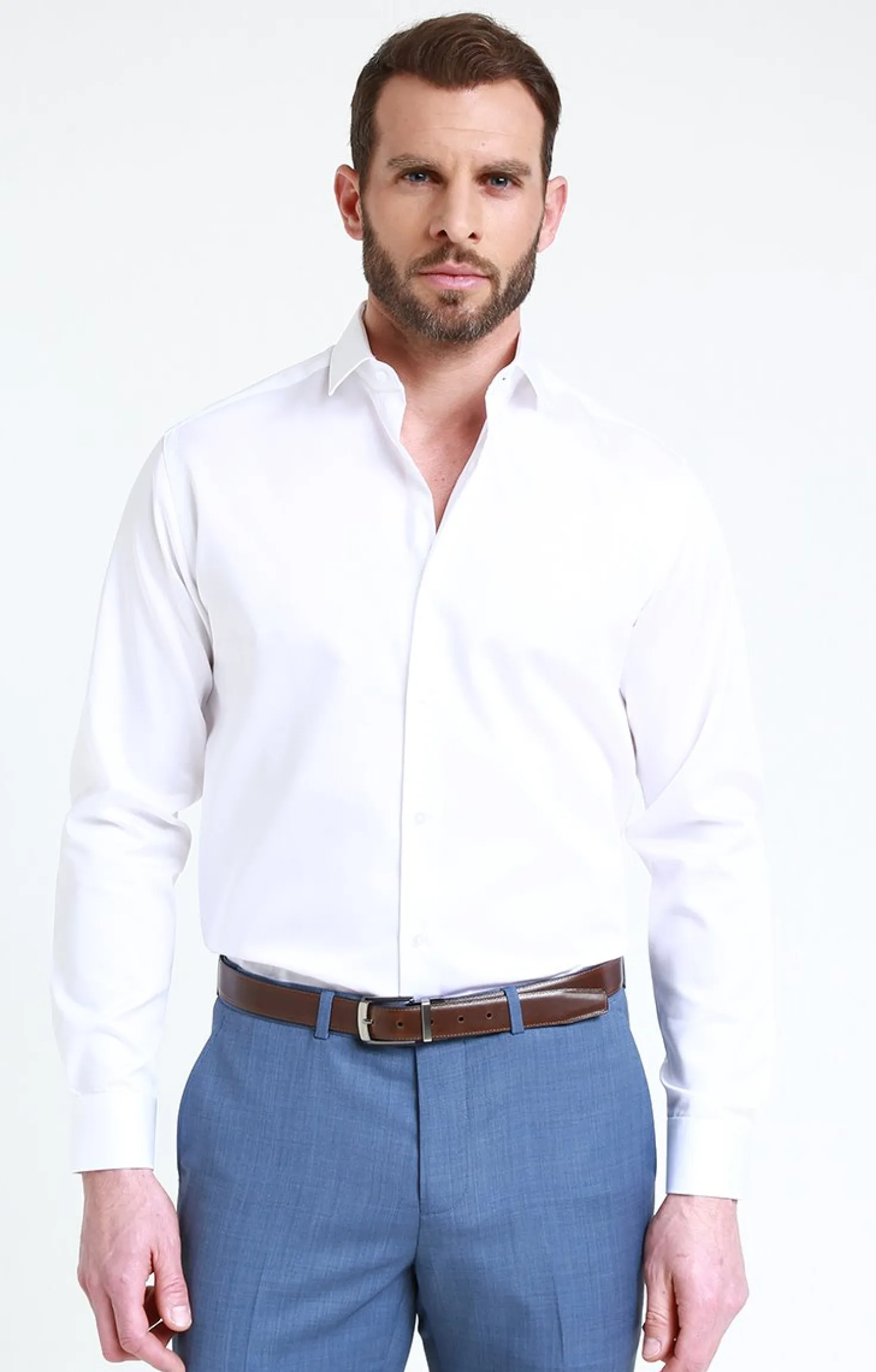 CHEMISE VILLE SATIN REGULAR -
