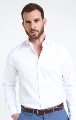 CHEMISE VILLE SATIN REGULAR -