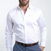 Chemise ville satin slim -