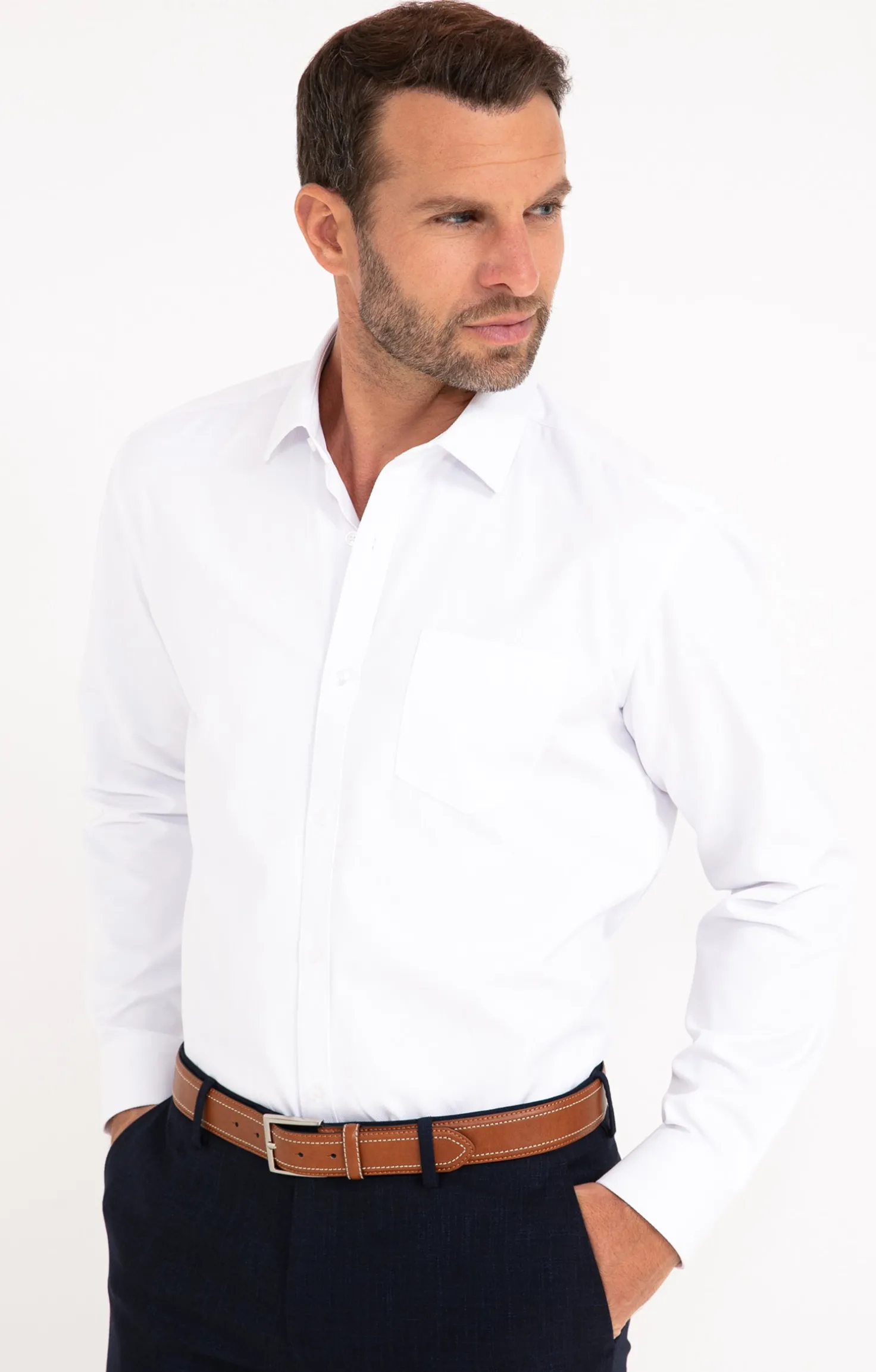 CHEMISE VILLE WHITEDIAG REGULAR -