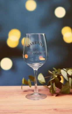 Coffret verre et sous-verre Marraine -