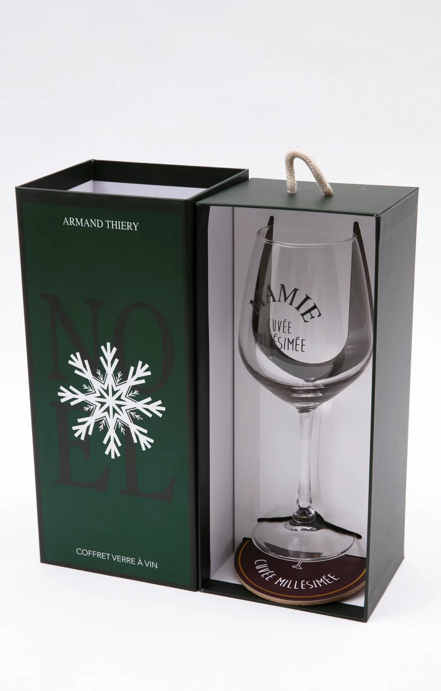 Coffret verre et sous-verre Mamie -