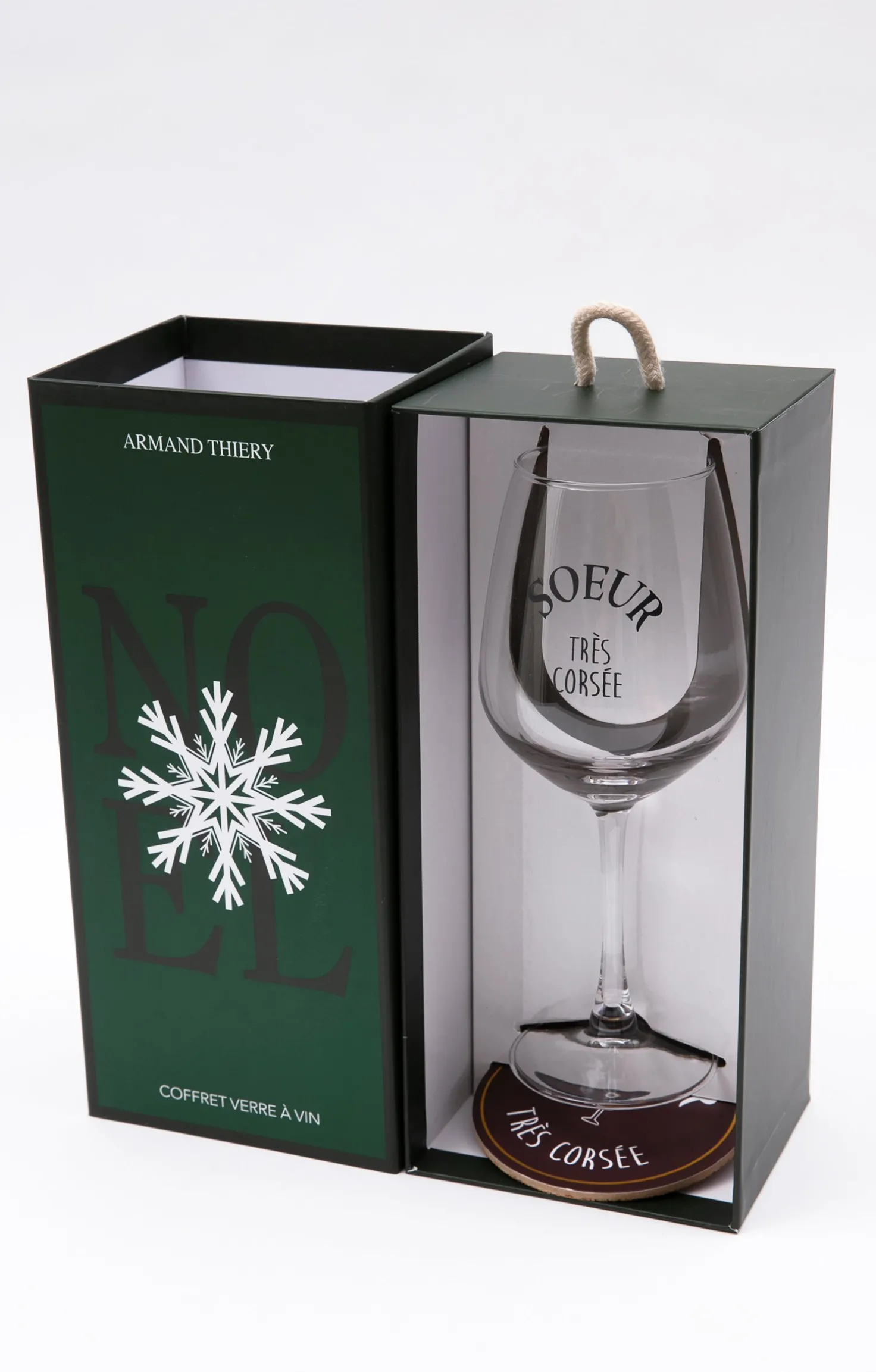 Coffret verre et sous-verre Soeur -
