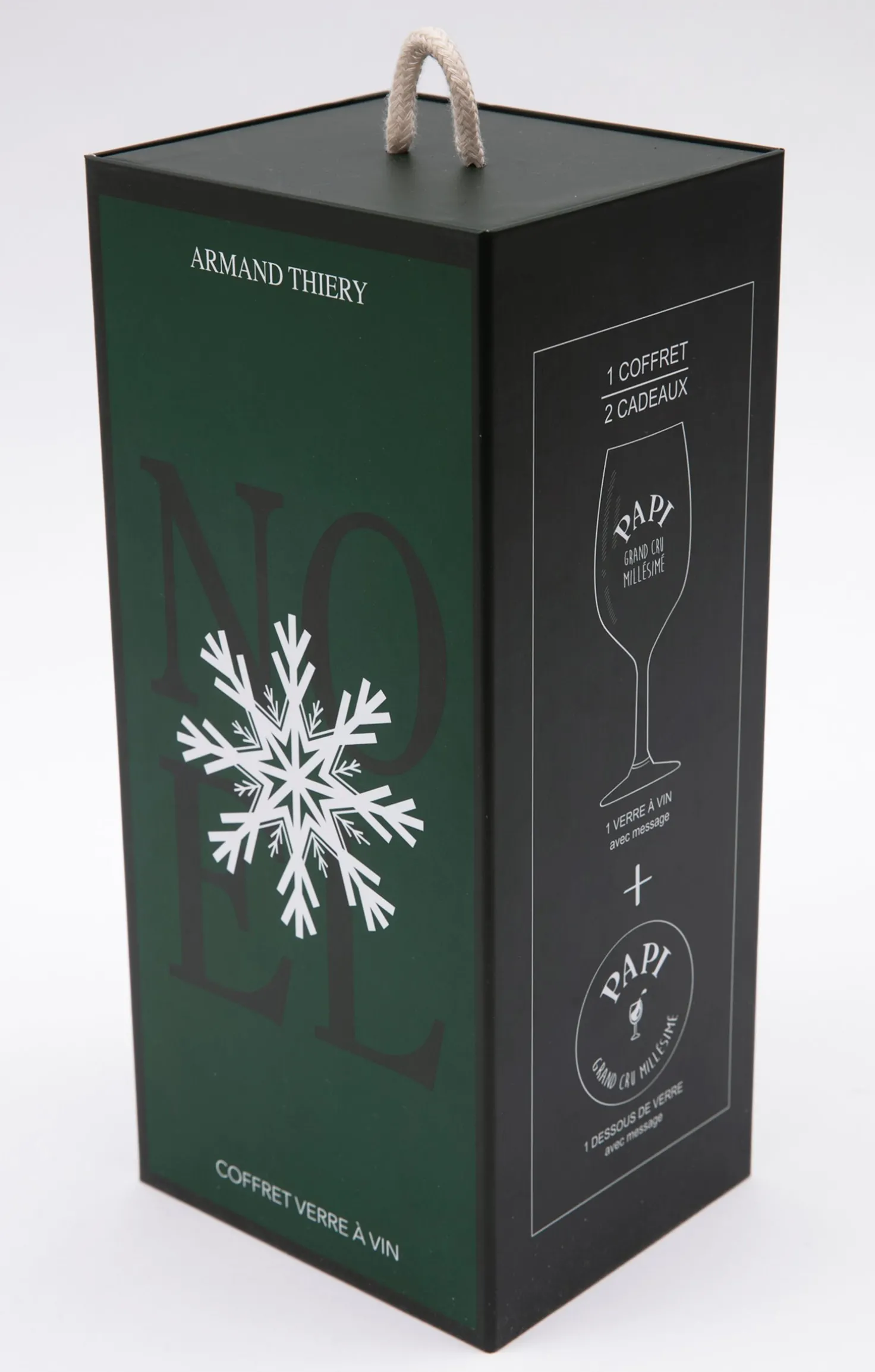 Coffret verre et sous-verre Papi -