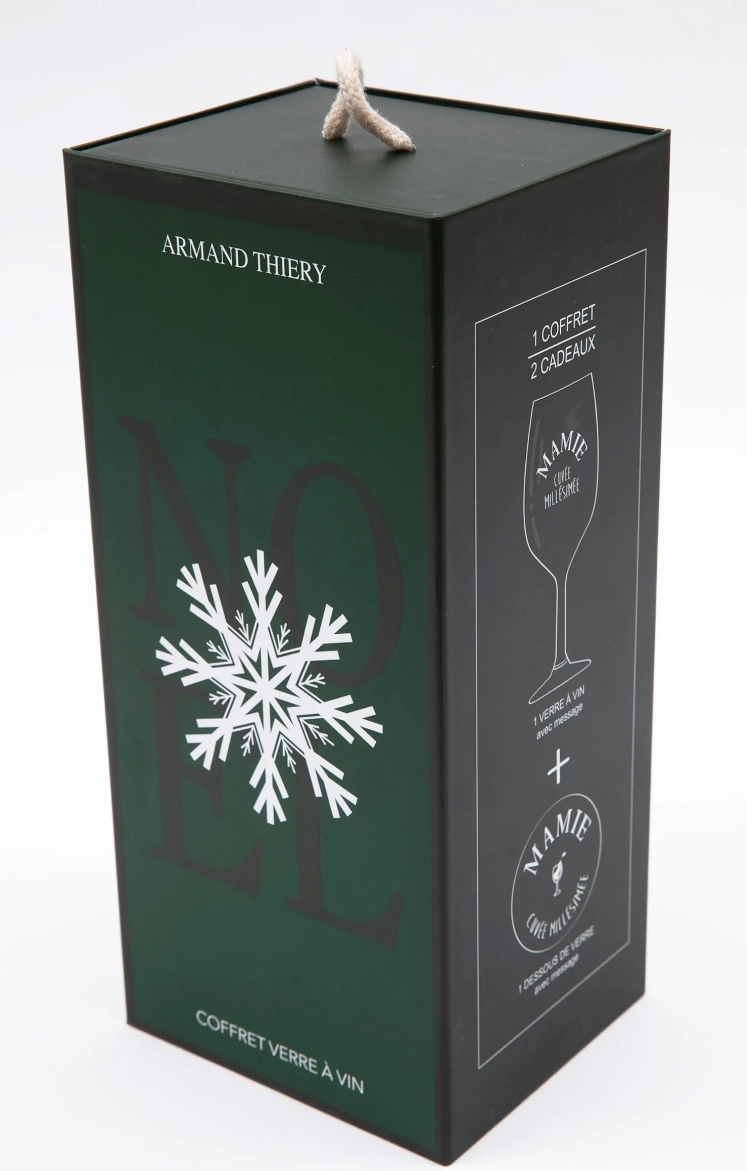 Coffret verre et sous-verre Mamie -