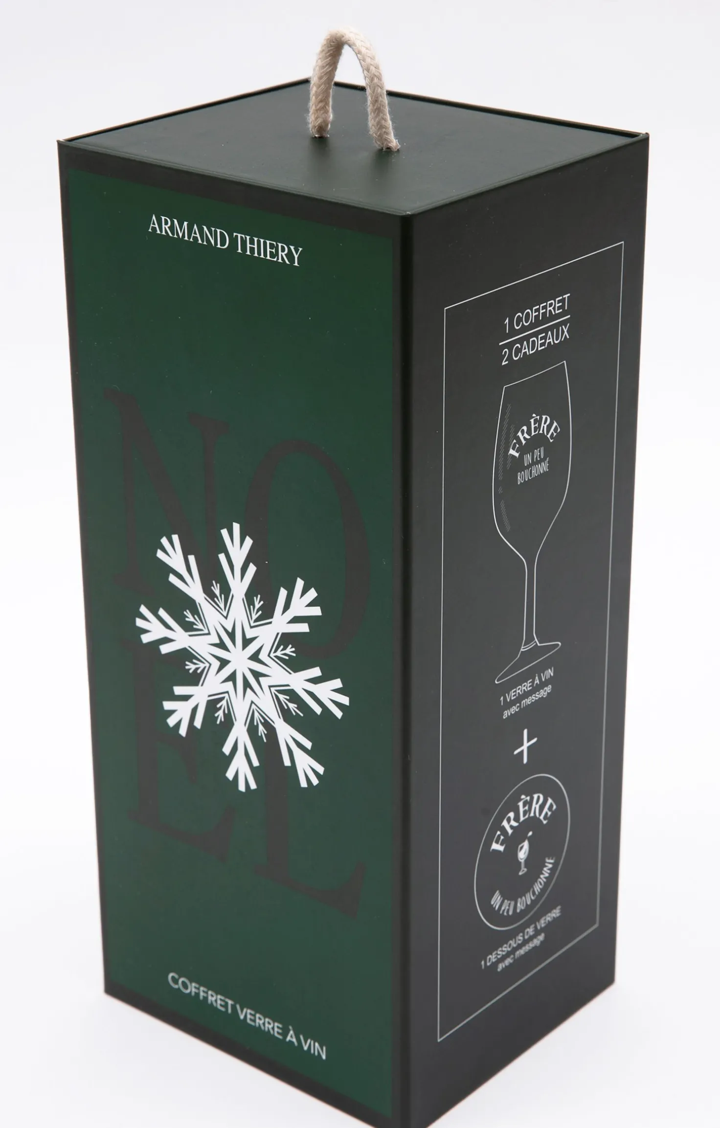 Coffret verre et sous-verre Frère -