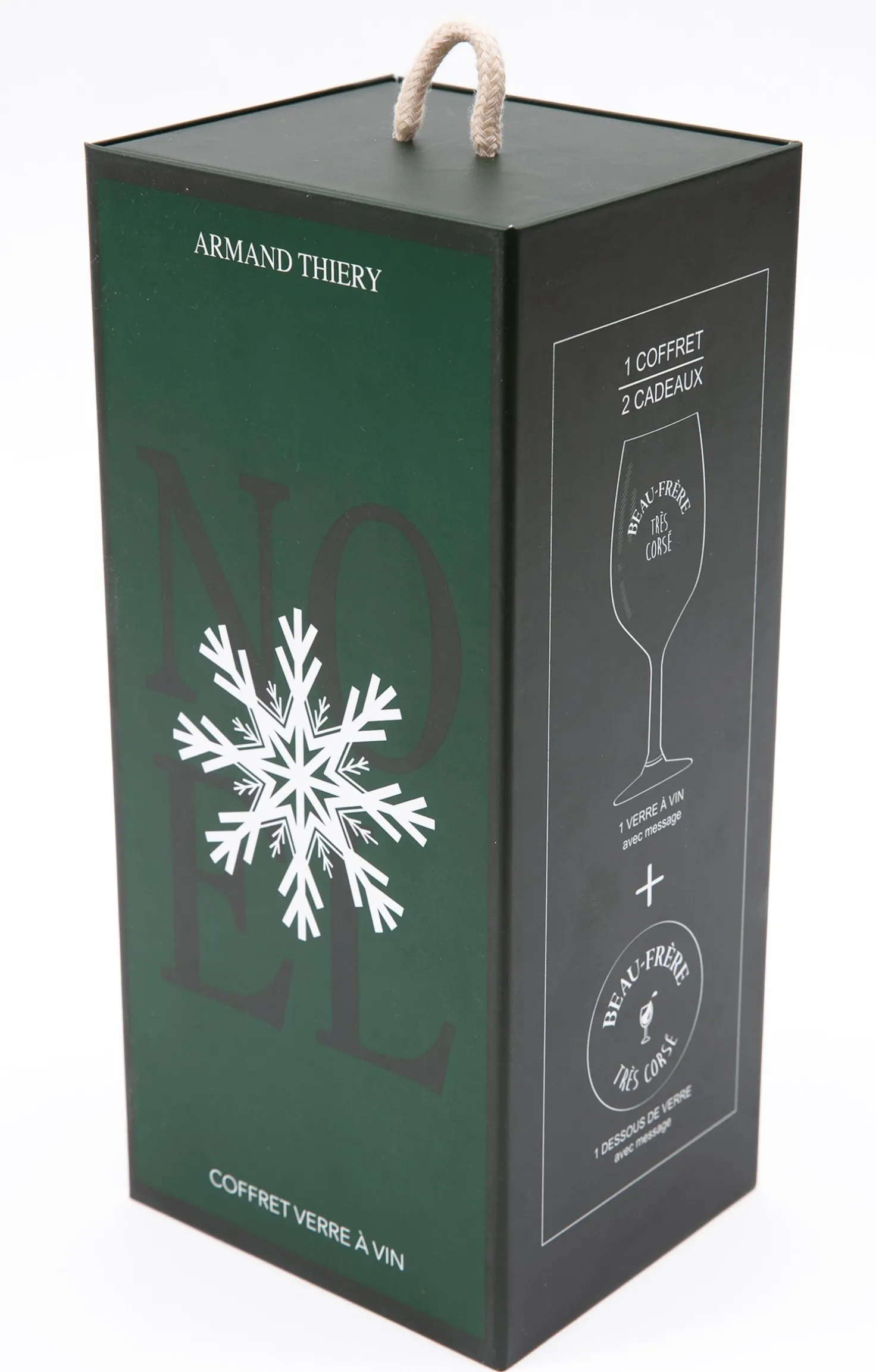 Coffret verre et sous-verre Beau-Frère -