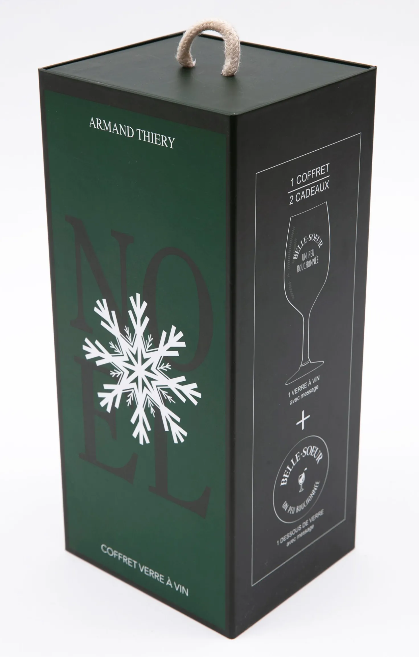 Coffret verre et sous-verre Belle-Soeur -