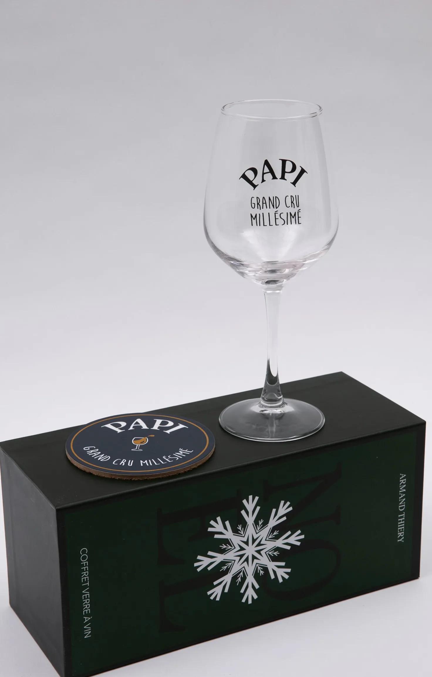 Coffret verre et sous-verre Papi -