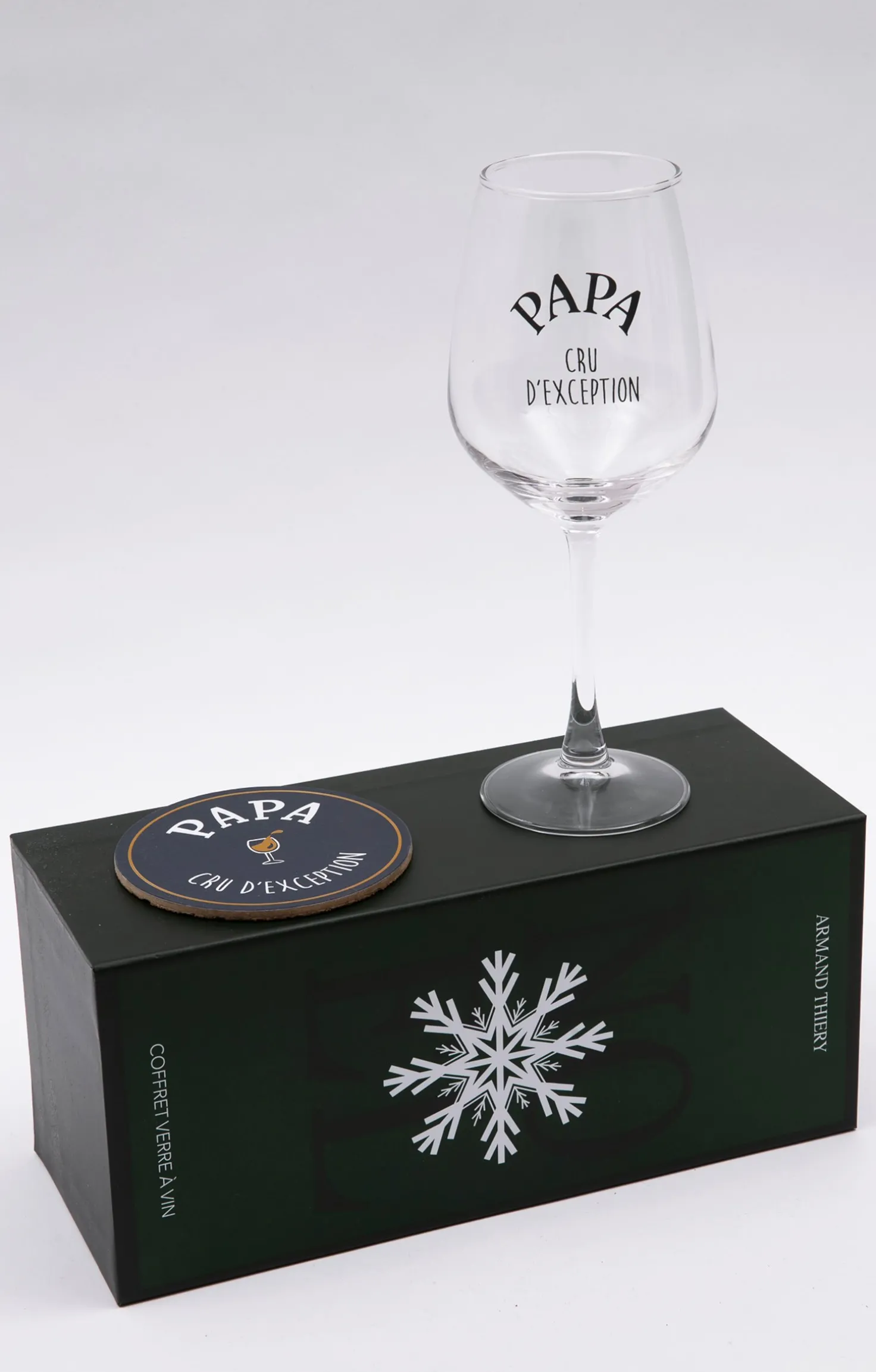 Coffret verre et sous-verre Papa -