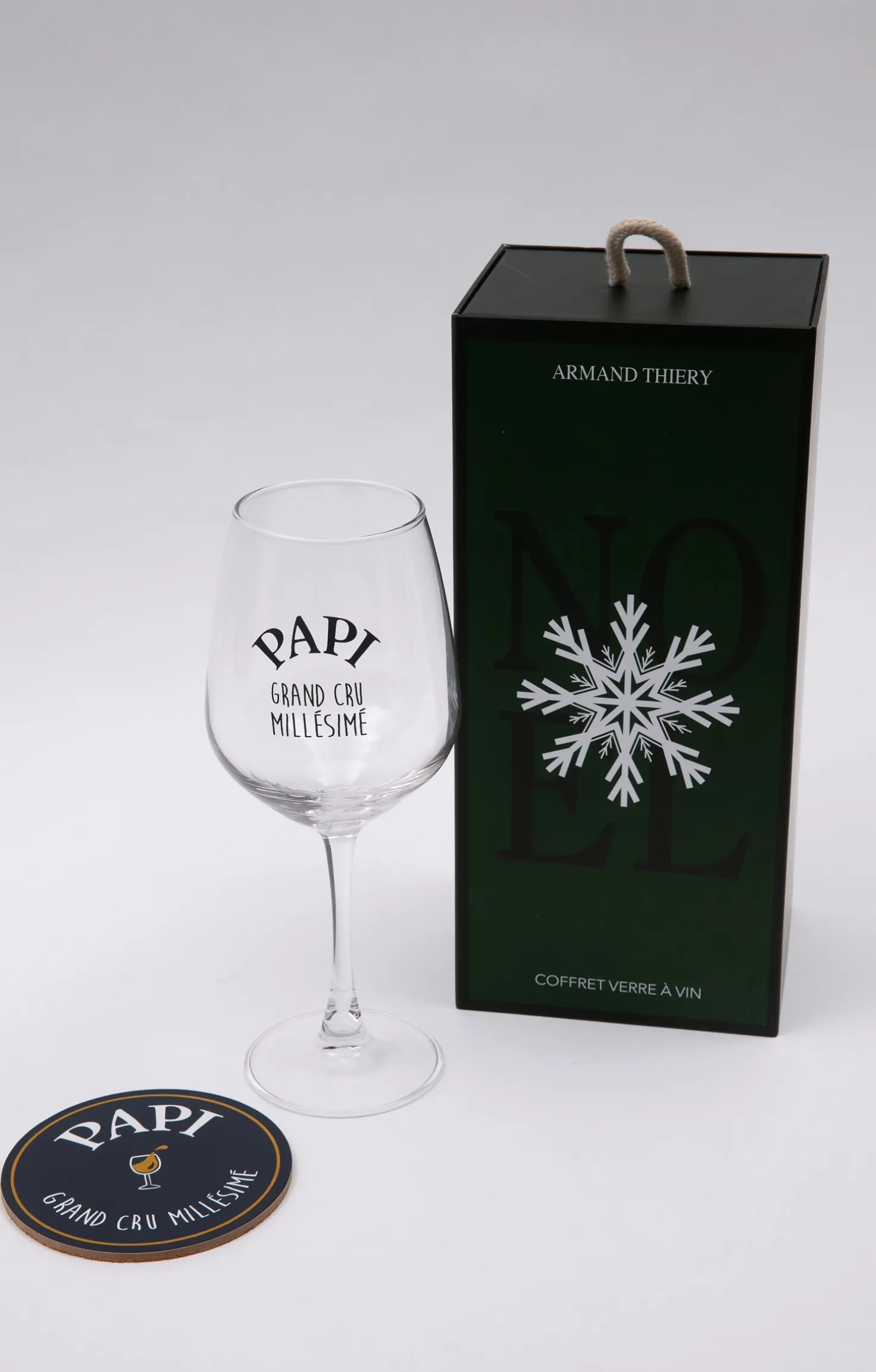 Coffret verre et sous-verre Papi -