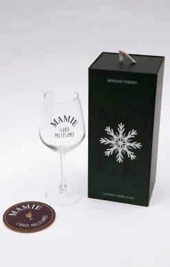 Coffret verre et sous-verre Mamie -