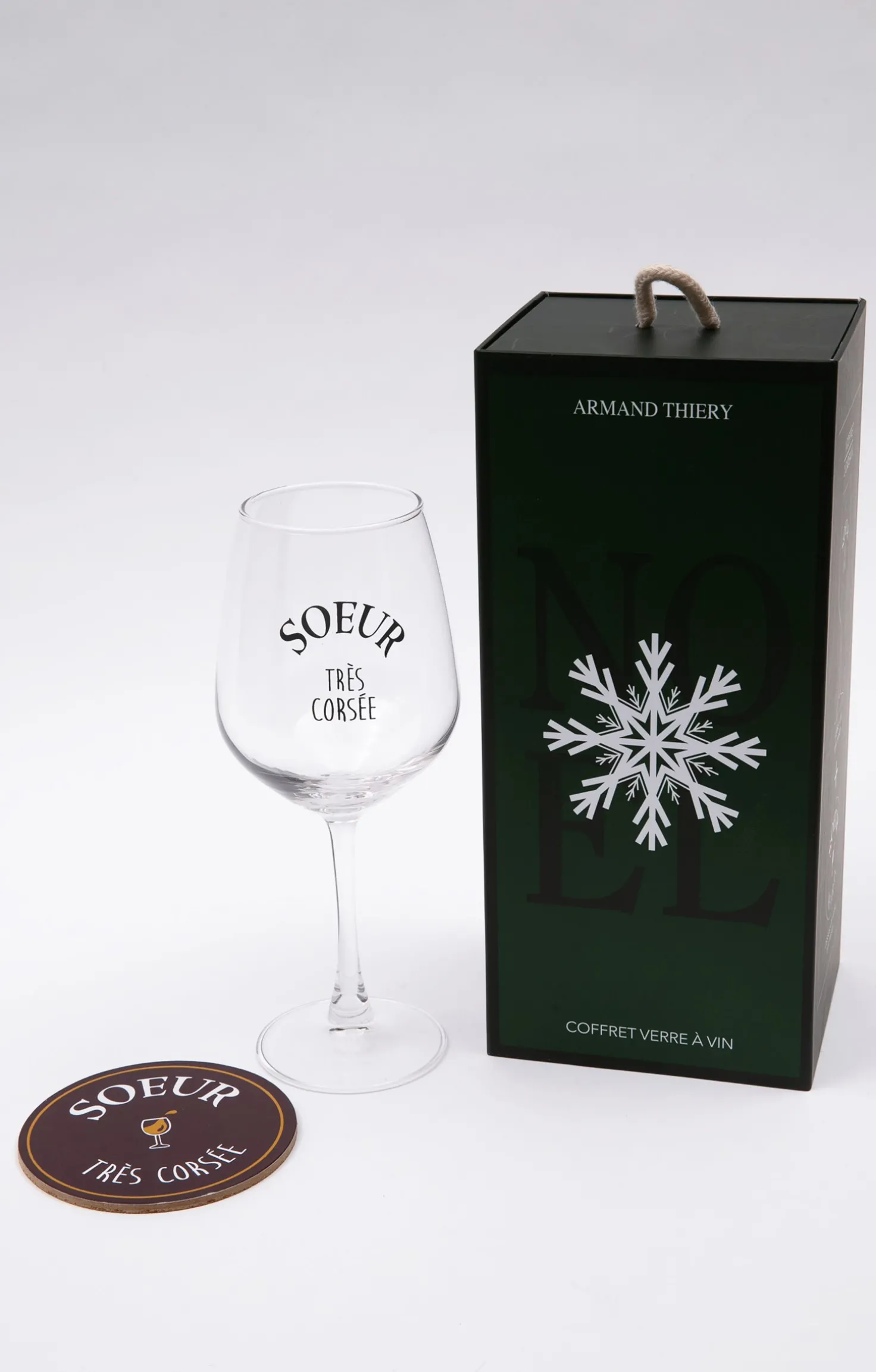 Coffret verre et sous-verre Soeur -