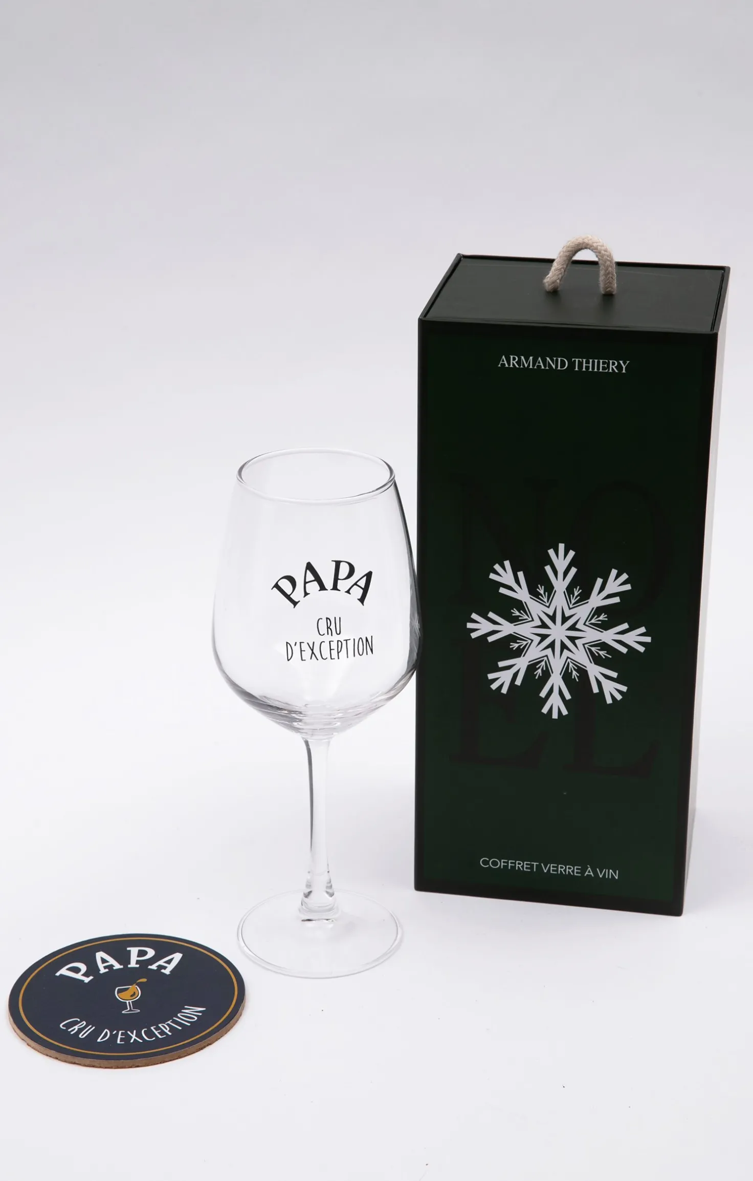 Coffret verre et sous-verre Papa -