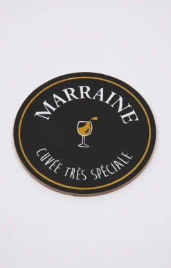 Coffret verre et sous-verre Marraine -