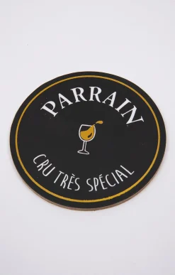 Coffret verre et sous-verre Parrain -