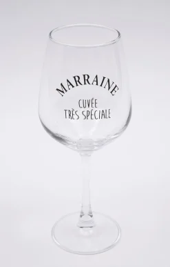 Coffret verre et sous-verre Marraine -