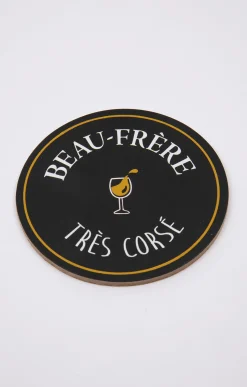 Coffret verre et sous-verre Beau-Frère -