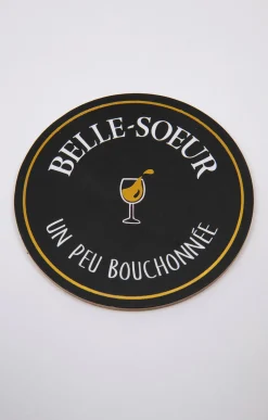 Coffret verre et sous-verre Belle-Soeur -