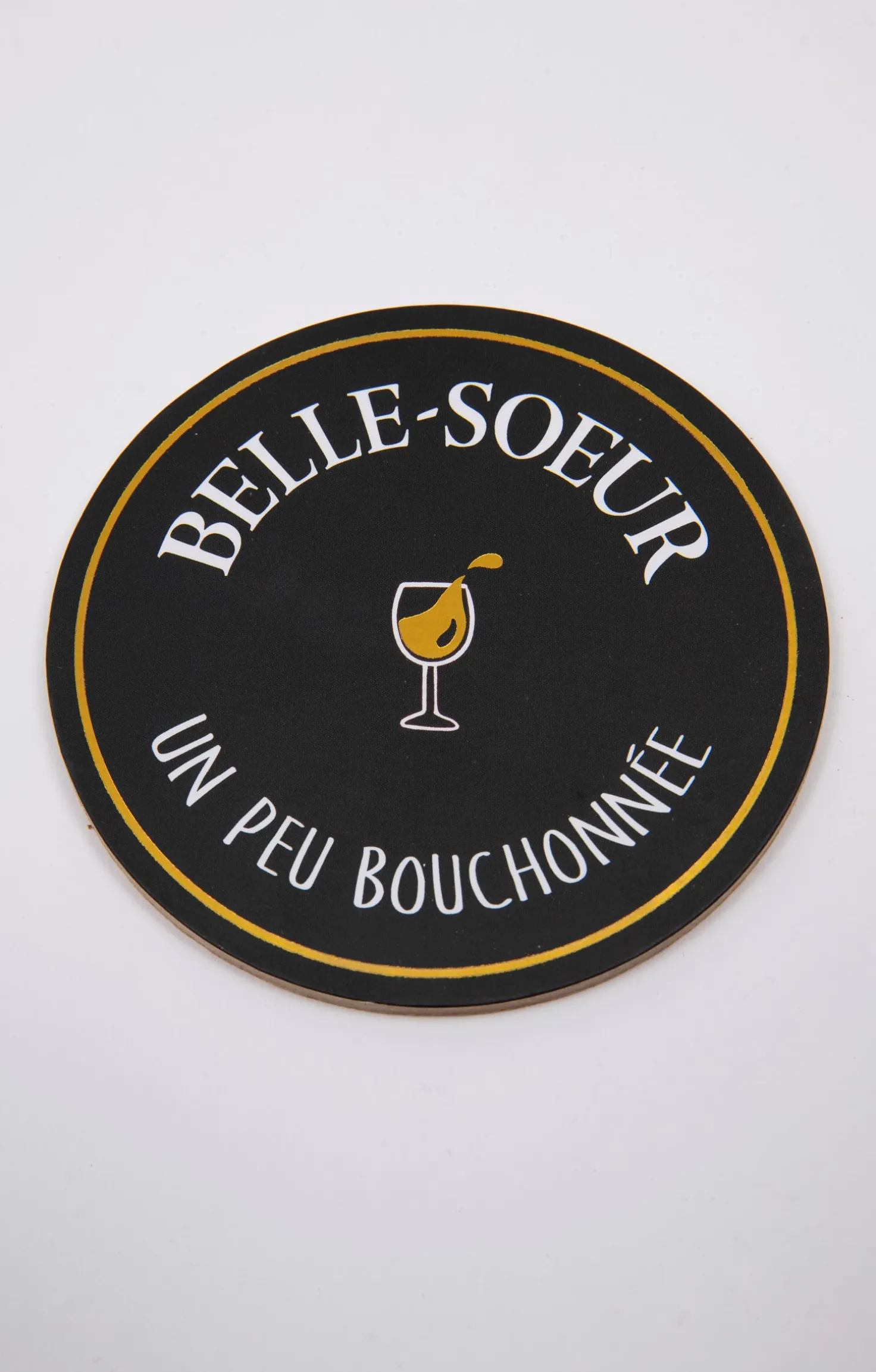 Coffret verre et sous-verre Belle-Soeur -