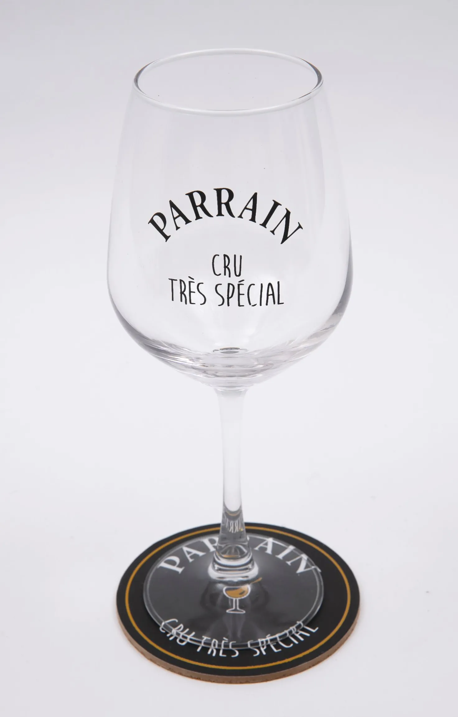 Coffret verre et sous-verre Parrain -