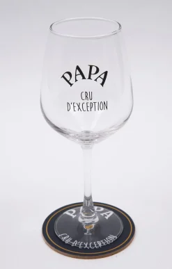Coffret verre et sous-verre Papa -